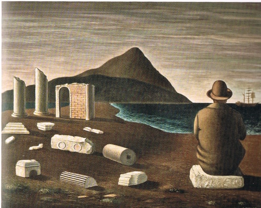 Arturo Nathan, Solitudine, 1930, tempera e olio su tavola, 81x100 cm