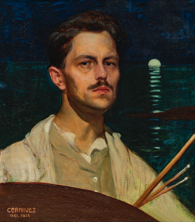 Franco Cernivez, Autoritratto, 1913, olio su tela, 65,5x55,5 cm, inv. 503,
