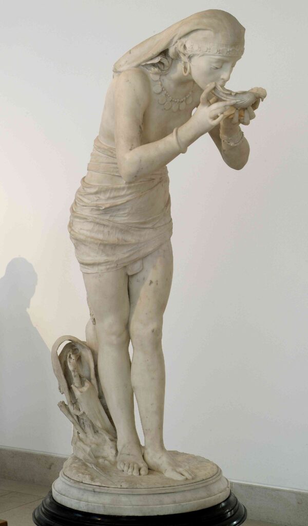 Andrea Malfatti, Egizia, 1889, marmo, 150 cm, inv. 828